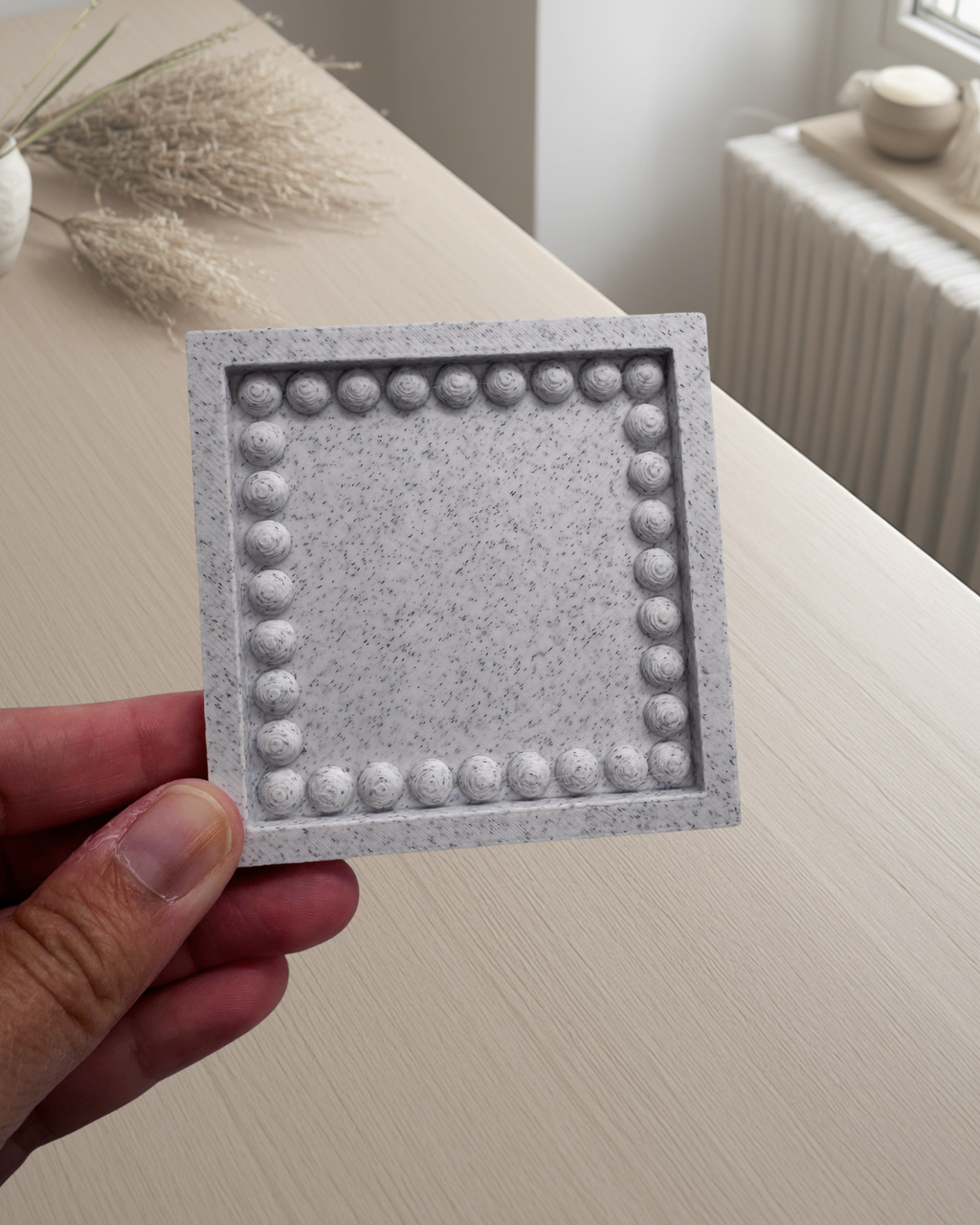Beaded Square Magnetic Mini Frame (Digital File Only)