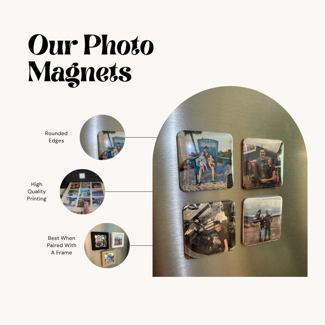 Custom 2" Square Photo Magnets